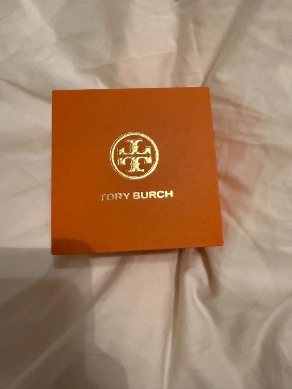 Tory Burch Gold and Ivory Eleanor Rectangular Bracelet Watch